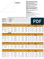 ICICI Securities Limited: Annual Global Transaction Statement From 01-Apr-2017 To 31-Mar-2018