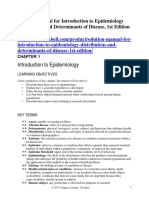 Solution Manual for Introduction to Epidemiology Distribution and Determinants of Disease 1st Edition