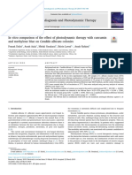 In vitro comparison of the effect of photodynamic therapy with curcumin