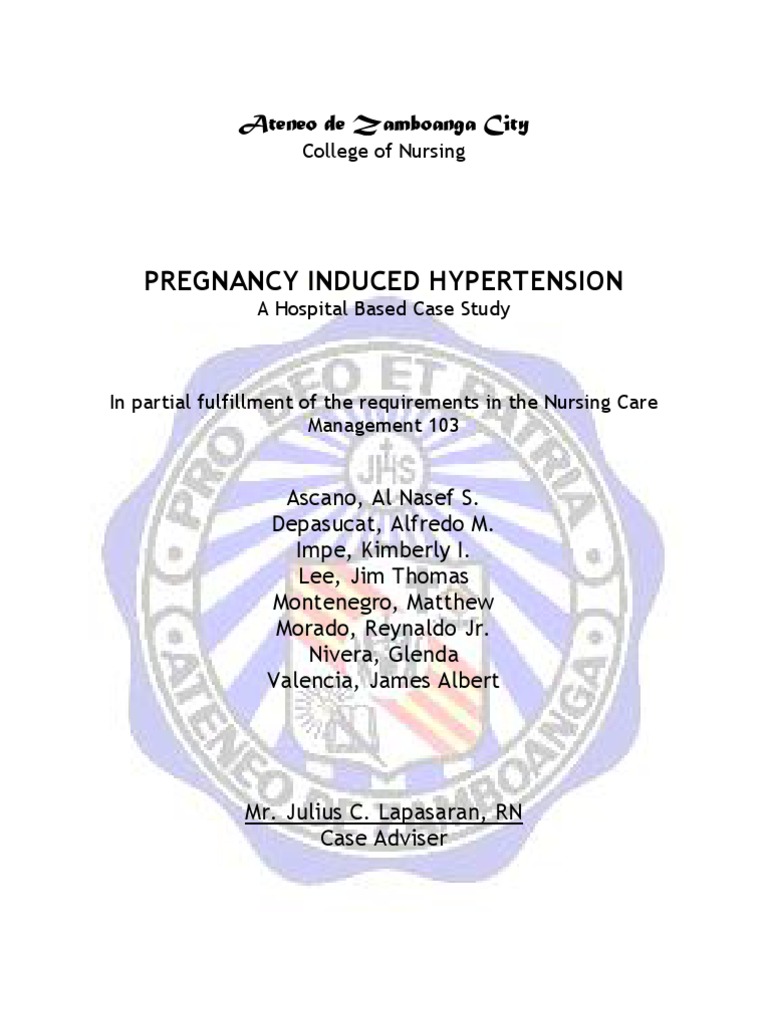 Pregnancy Induced Hypertension Study | PDF