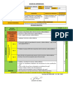 Sesión de Aprendizaje Segundo Ciencias Sociales Del 03 Al 07