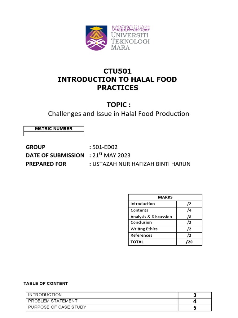 Ctu501 Assignment 1 | PDF | Mc Donald's | Food And Drink