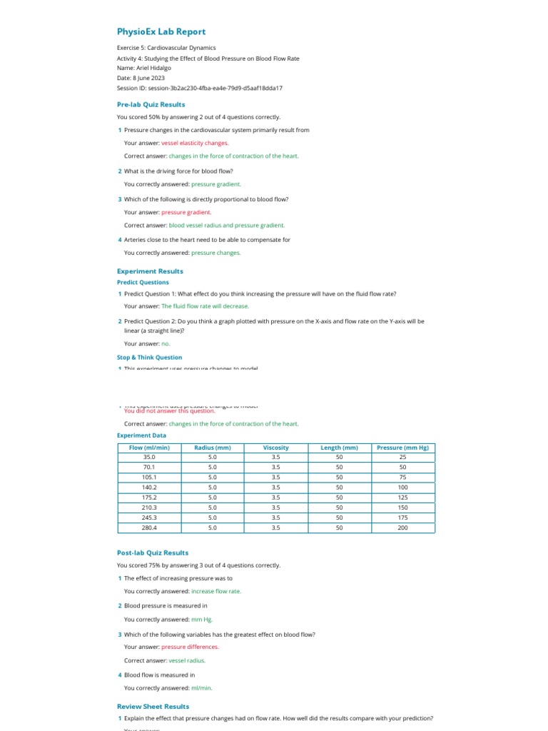 Physioex Exercise 5 Activity 15 9