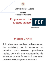 Programacion Lineal - Metodo Grafico 2019