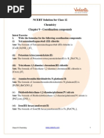 Class 12 - Chemistry - Coordination Compounds