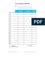 Daftar Hadir Dril Emergenci