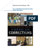 Test Bank For American Corrections 11th Edition