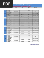 Triathlon Training Plan - Olympic Distance