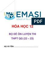 De Cuong Hoa Hoc - Lop 12 - Emasi - Tap 5 - Bo de On Luyen