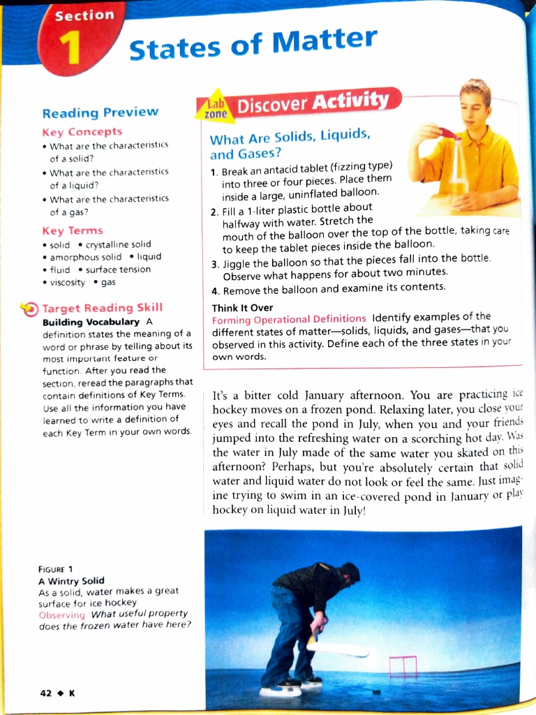 Characteristics of States of Matter | PDF | Liquids | Gases