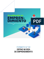 Formato 02 Sobre Emprendimiento