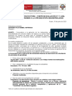 Convocatoria A Postulante - para 19 Junio 2023 Mabel Hortencia