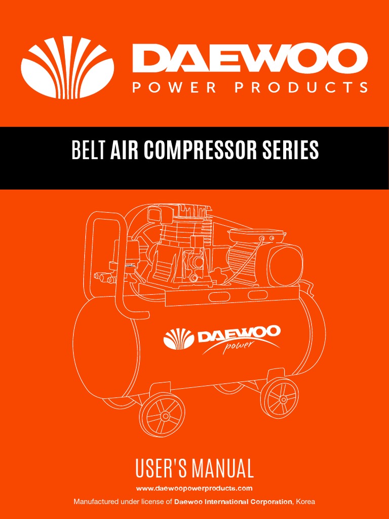 Manual Belt Air Compressor Series EN PDF Valve Piston