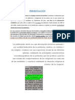 Presentación: La Religión Puede Considerarse Un Complejo Sistema de Doctrinas, Prácticas e Instituciones Que