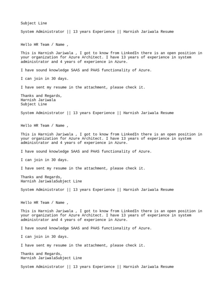 Resume Body PDF Microsoft Azure - 1716733132