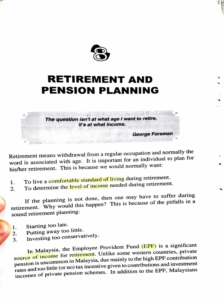Retirement Planning PDF Money Business