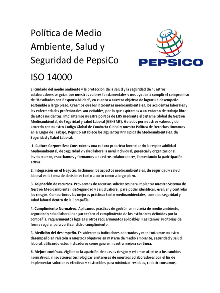 Política de Medio Ambiente | PDF