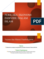 Perilaku Ekonomi Individu Islam