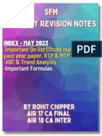 SFM Last Day Revision Notes May 2023