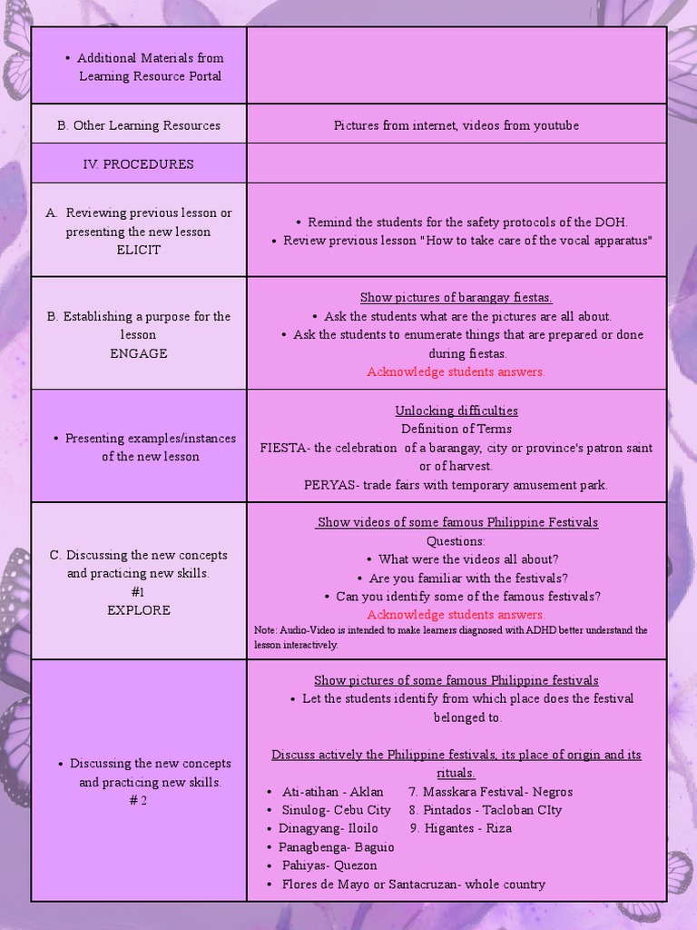 LP Template 3 | Download Free PDF | Cebu | Learning