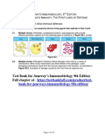 Test Bank for Janeways Immunobiology 9th Edition