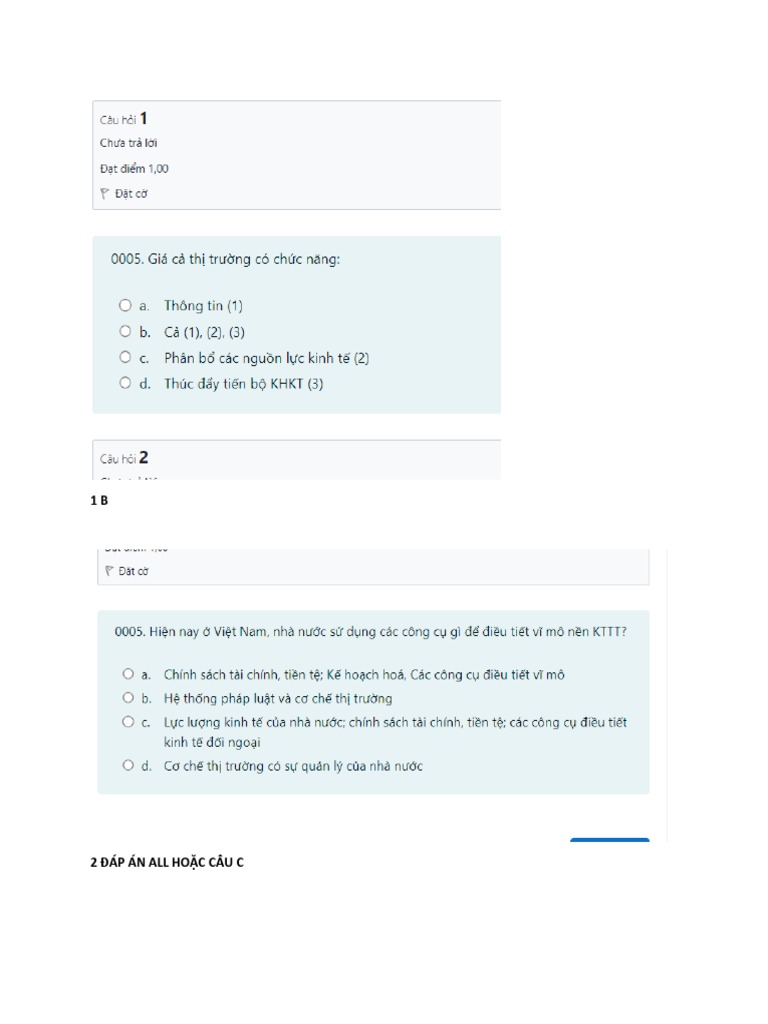 Chương 5 KTCT TRẮC NGHIỆM | PDF