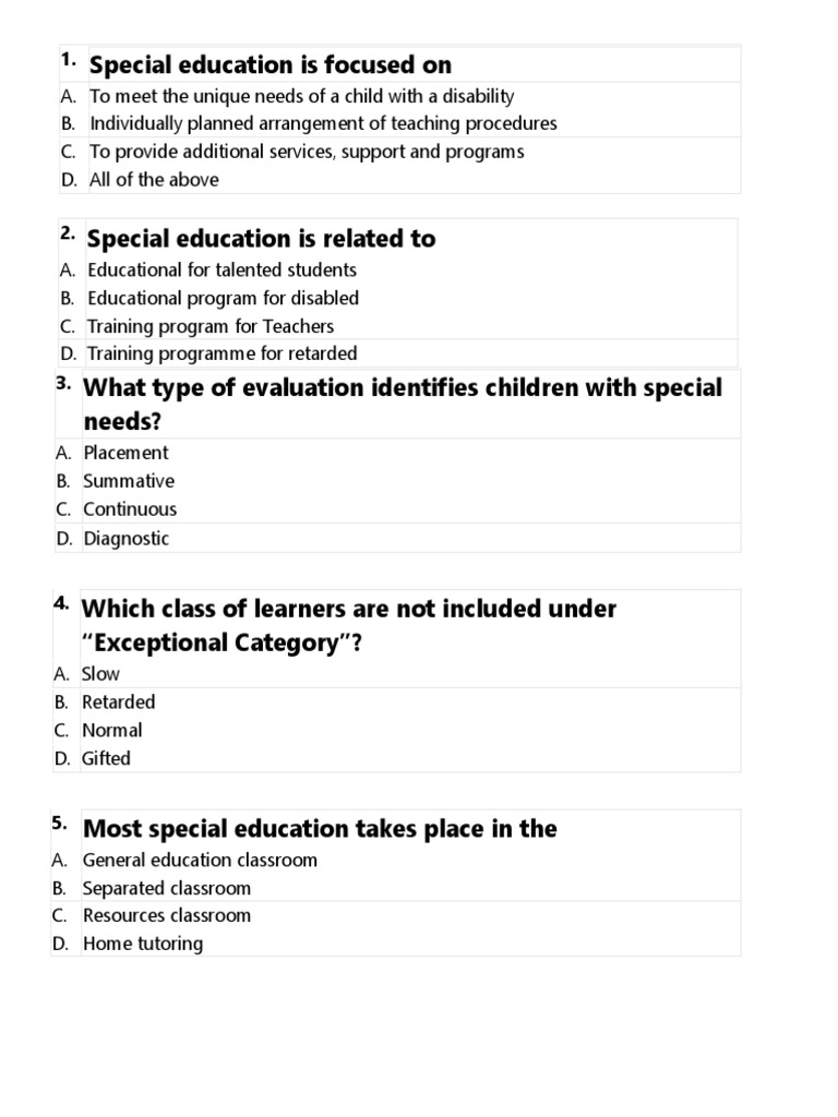 Diploma In Education Special Education Hearing Impairment