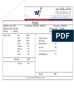 Payslip: This Is A Computer Generated Payslip. Signature Is Not Required