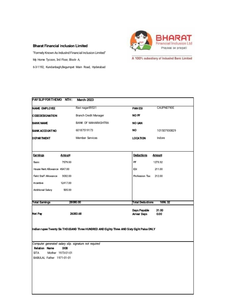 Pay Slip | PDF