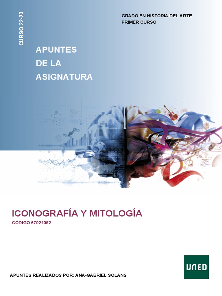 Iconografía y Mitología - Apuntes Ana Gabriel Solans | PDF | Mitología  griega | Doce olímpicos