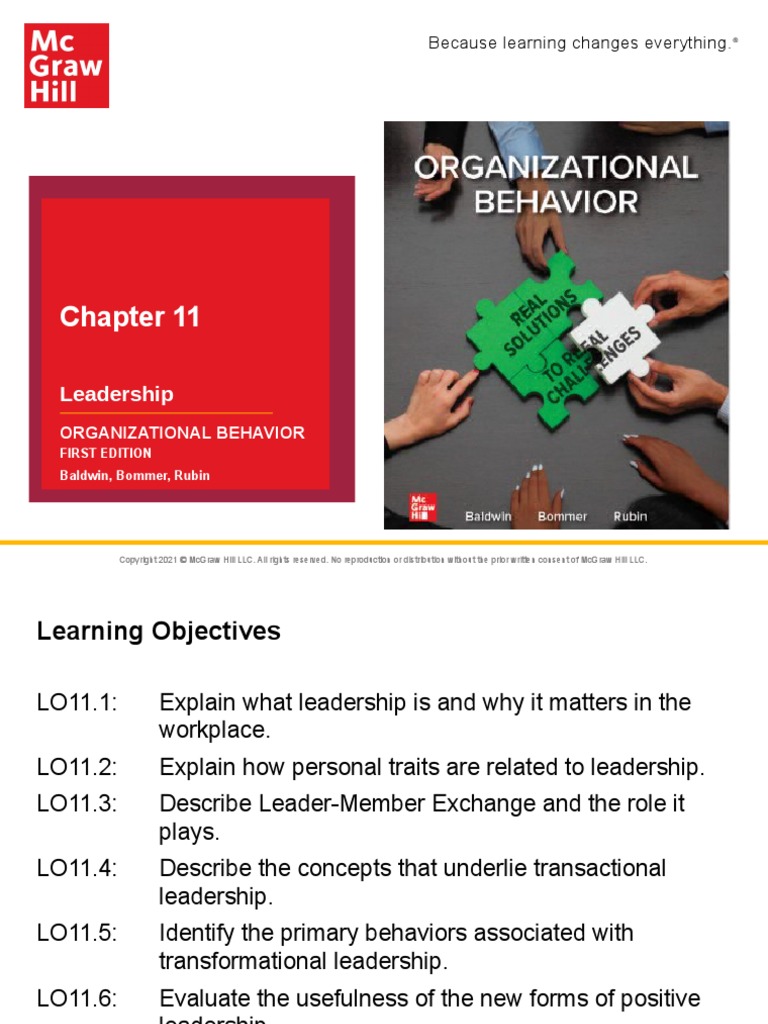 Baldwin 1e Ch11 PPT FINAL Accessible | PDF | Leadership ...