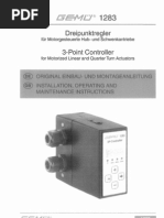 GEMU-1283 (3 Point Controller) Operation Instructions