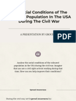 The Social Conditions of The Coloured Population in The USA During The Civil War