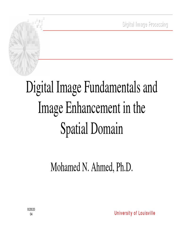 Spatial Domain Filtering PDF Eye Computing