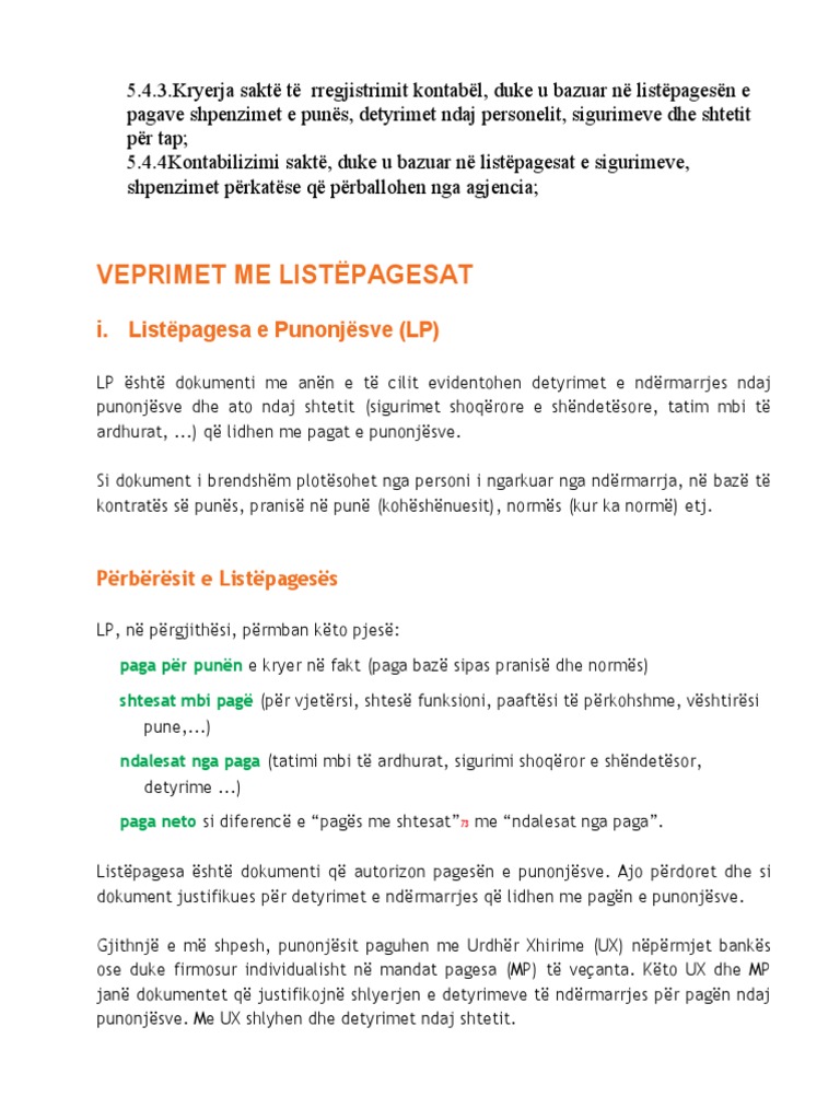 Veprimet Me Listëpagesat | PDF