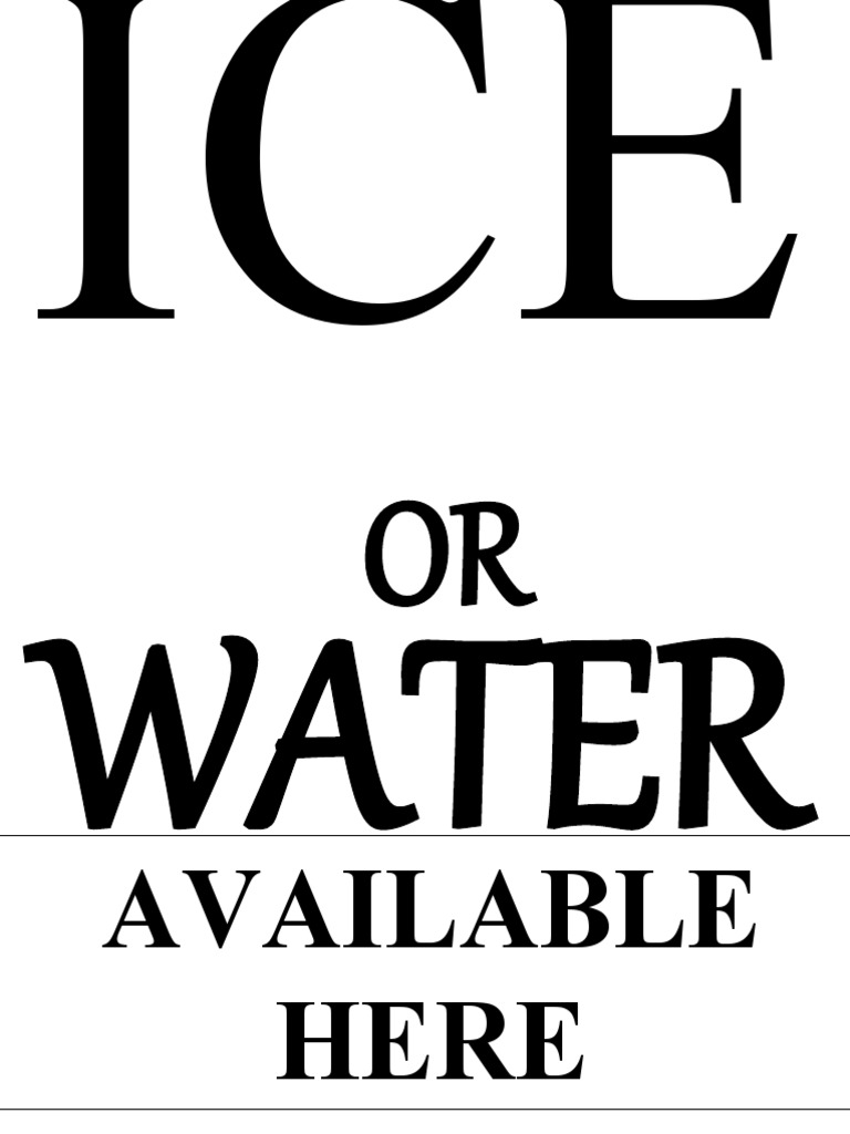 Ice Water Poster Word | PDF