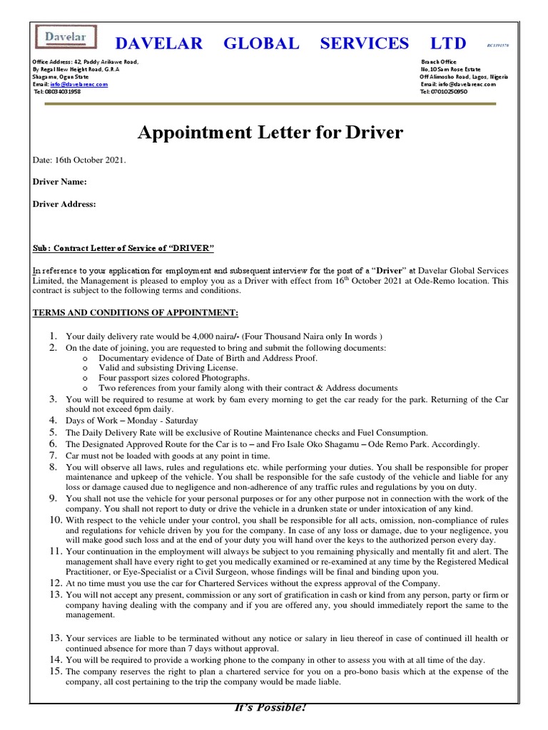 Letter for driver pdf negligence justice