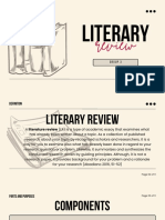 Presentation What Literature Review