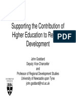 Supporting The Contribution of Higher Education To Regional Development