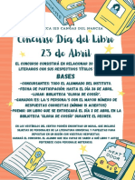 Flyer Día Del Libro Ilustrado Naranja y Amarillo