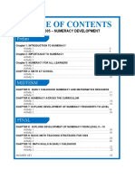 Table of Content Format