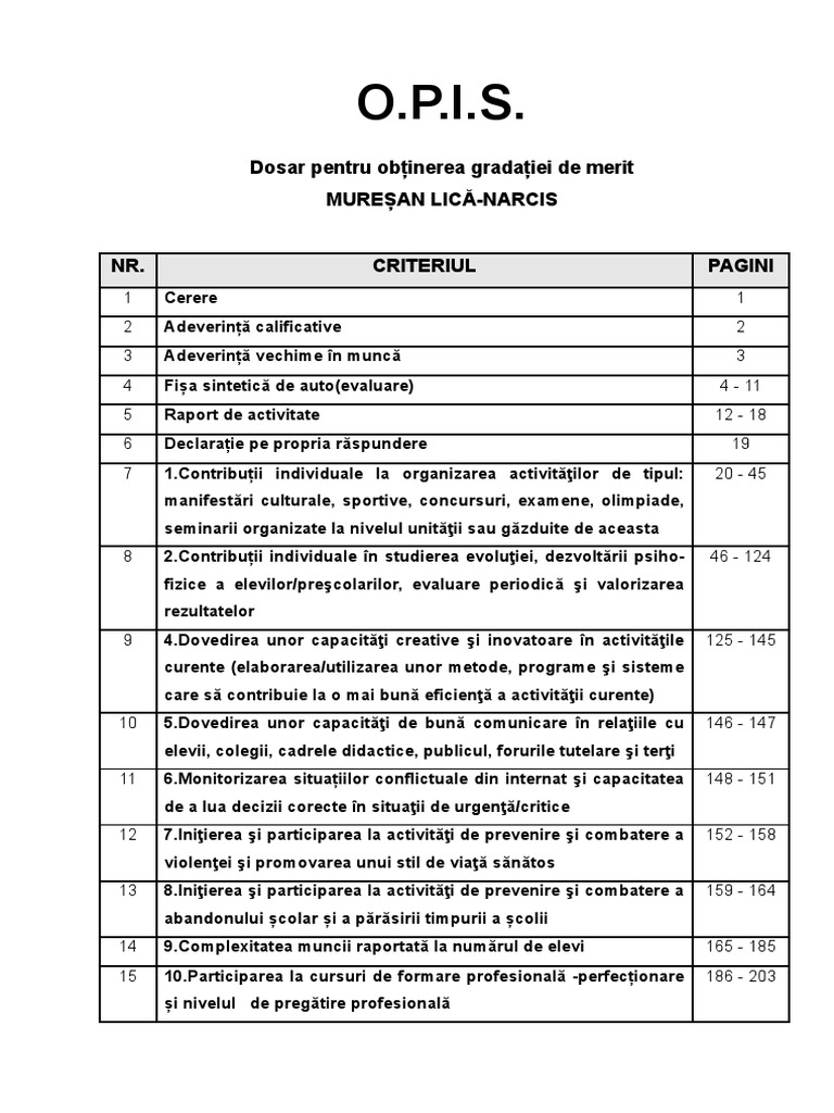 Opis 2023 | PDF