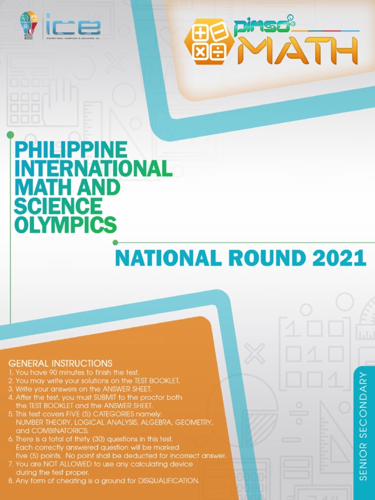 PIMSO 2024 Math Problems and Solutions | PDF | Area | Mathematical Objects