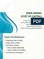 Bab12 - Biaya Modal (Cost of Capital) )