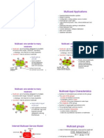 Multicast Applications: Multicast: One Sender To Many Receivers Multicast: One Sender To Many Receivers