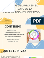 Enfoque Del Phva en El Contexto de La Organizaciòn y Liderazgo