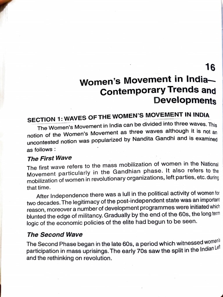 Ignou Women's Movement in India | PDF | Women's Rights | Discrimination ...