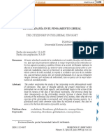 La Ciudadanía en El Pensamiento Liberal: The Citizenship in The Liberal Thought