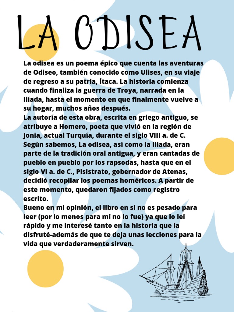 Resaña La Odisea | PDF | Poesía