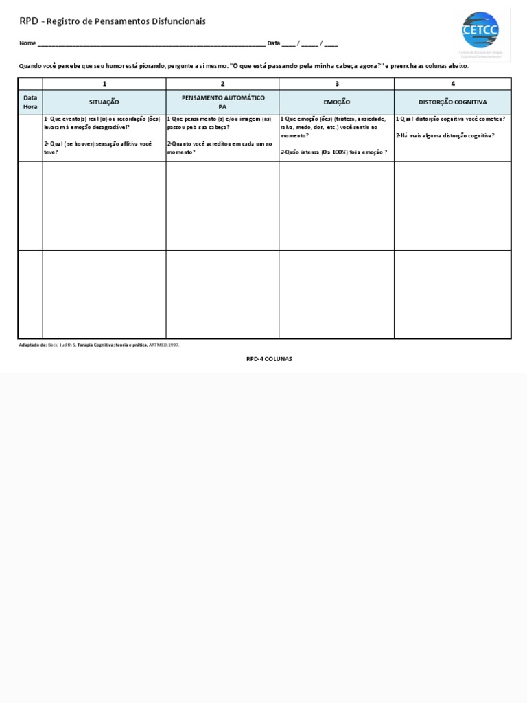 Formulario - RPD 4 Colunas - 230407 - 203823 | PDF